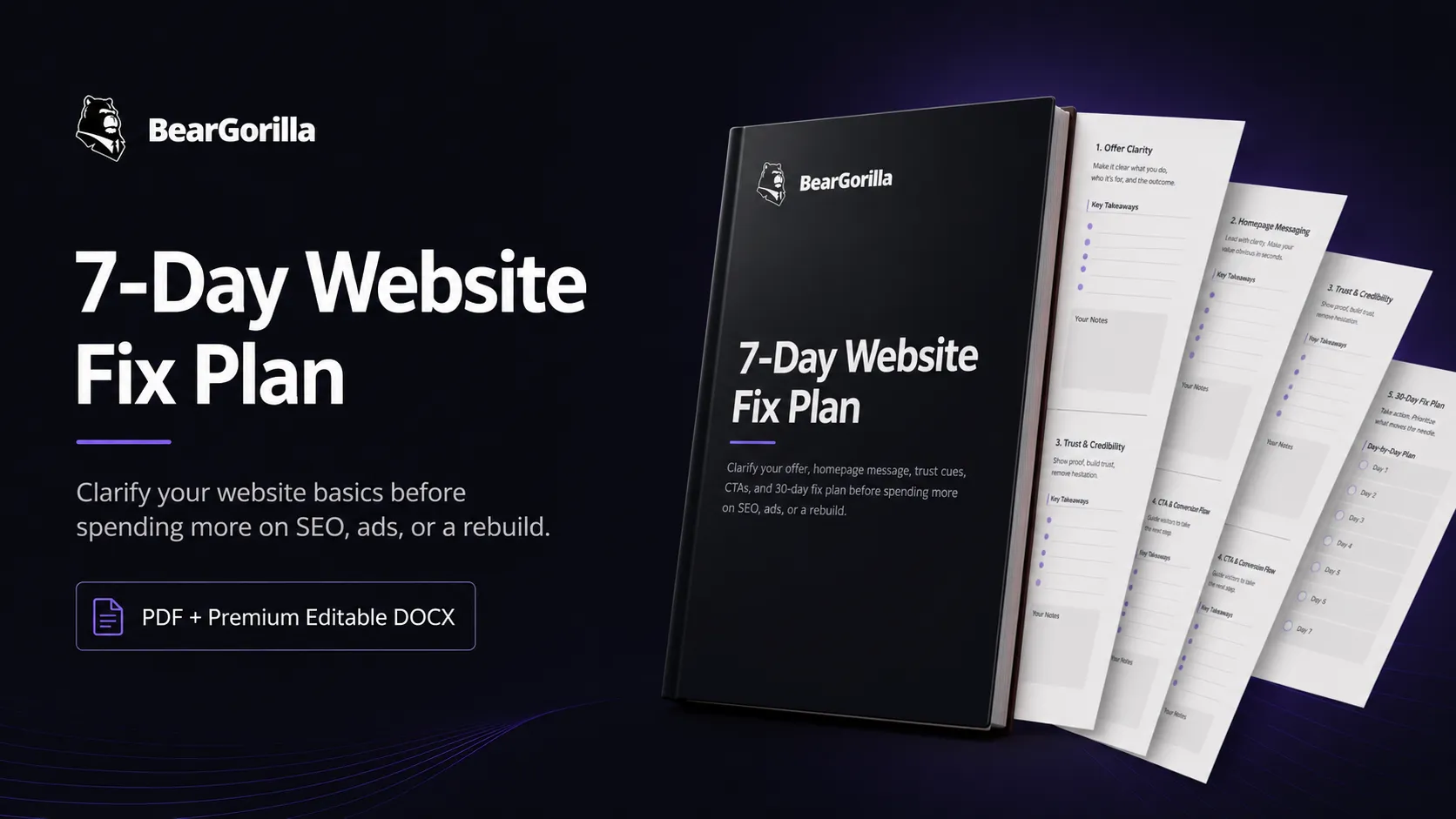 7-Day Website Fix Plan cover