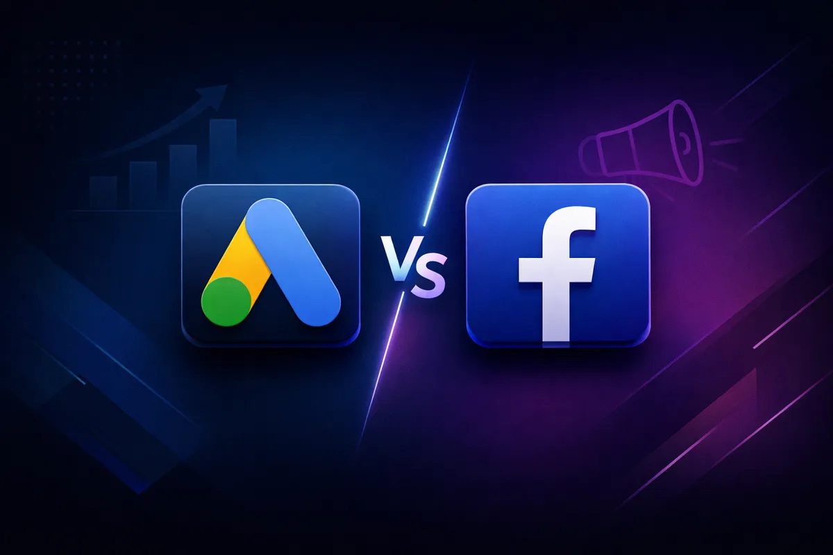 Google Ads vs Facebook Ads comparison for small businesses