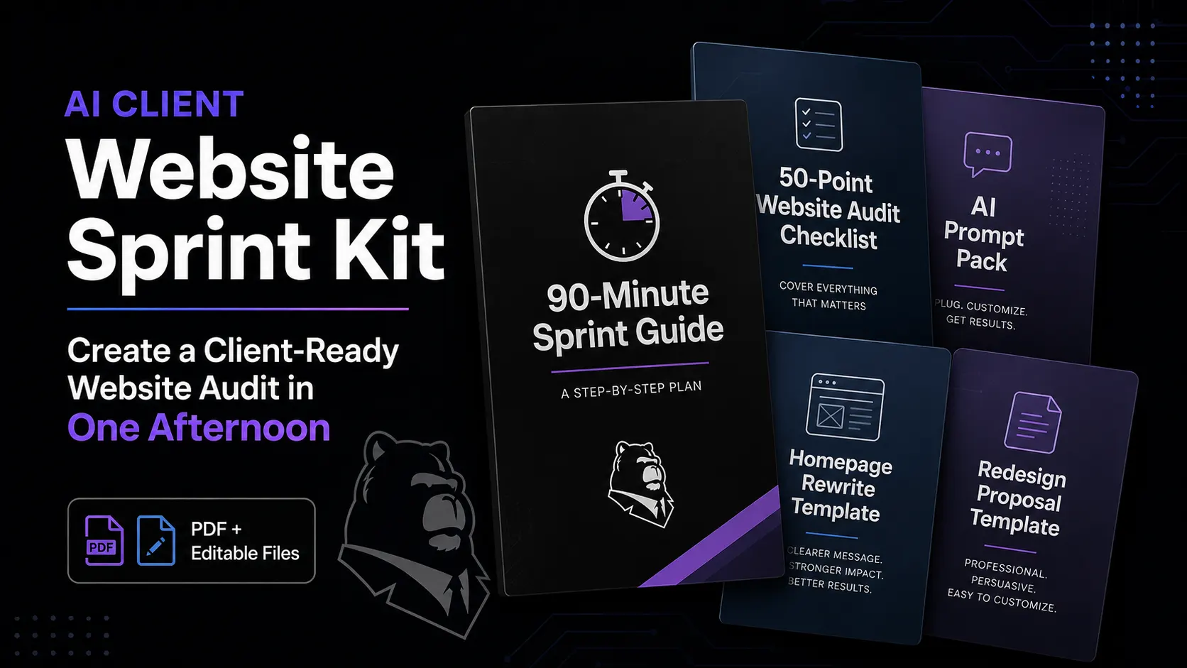 AI Client Website Sprint Kit cover