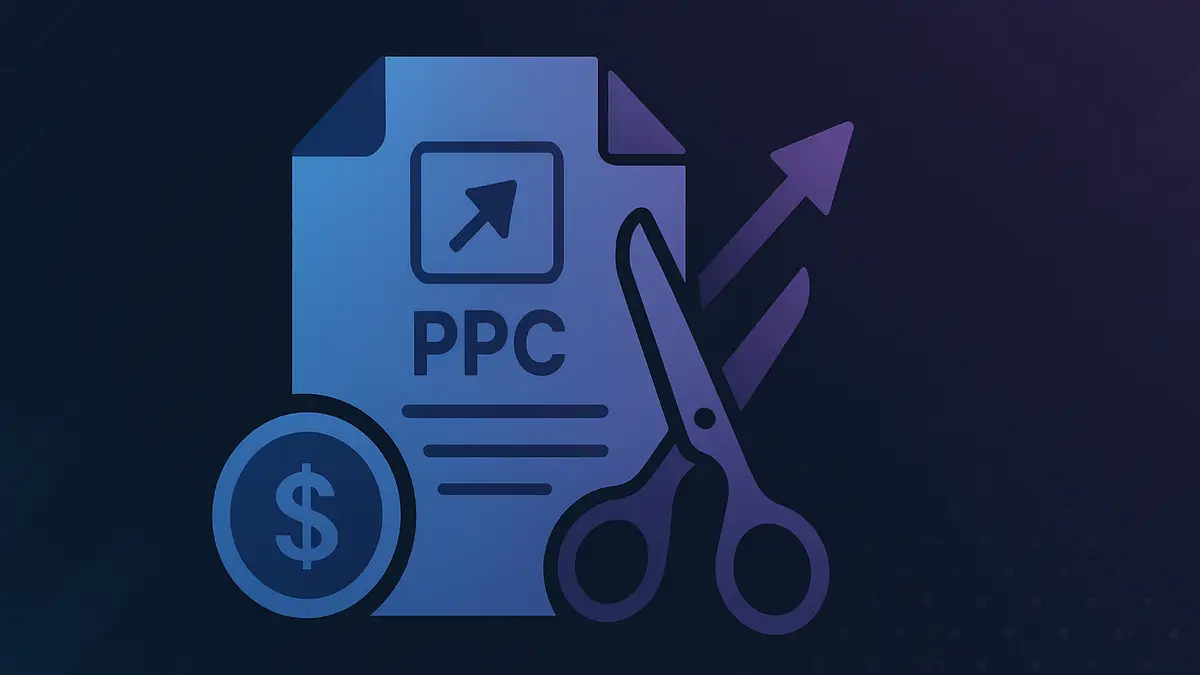 PPC campaign dashboard showing optimization metrics